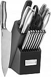 Cuisinart 17 PC Artiste Knife Block Set $49.99