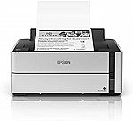 Epson EcoTank ET-M1170 Wireless Monochrome Supertank Printer $149.99