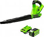 Greenworks 40V Cordless Leaf Blower $76.41 and more