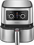 Insignia 5 Qt. Analog Air Fryer - Stainless Steel $35