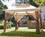 Real Living 11' x 11' Pop-Up Canopy Gazebo w/ Netting $69.99