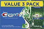 3-packs Crest Complete Whitening + Scope, Long Lasting Mint Toothpaste 5.6oz $4.90