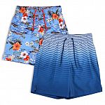 2-Pack George Men's 6" Swim Trunks (various) $8.50