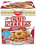 12-pack Nissin Cup Noodles Ramen Noodle Soup, Beef, 2.25 Ounce $3