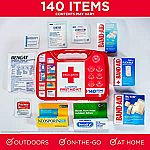 140-Ct Band-Aid Johnson & Johnson All-Purpose Portable Compact First Aid Kit $9.49