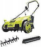 Sun Joe AJ805E 15-Inch 13-Amp Electric Dethatcher and Scarifier w/Removeable 13.2-Gal Collection Bag $130