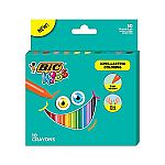 BIC Kids 24-Pack Coloring Crayons or Pencils $0.75 and more