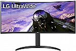 LG 34WP65C-B 34" Curved UltraWide QHD Monitor $299.99