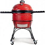 Kamado Joe BJ24RH Big Joe I 24-inch Charcoal Grill with Cart and Side Shelves $805