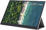 LG Gram +View 16” Portable WQXGA Monitor (16MQ70.ADSU1) $250