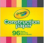 Crayola Construction Paper 9" x 12" Pad, 8 Classic Colors (96 Sheets) $2.46