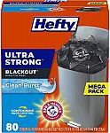 80-Ct 13-Gallon Hefty Ultra Strong Tall Kitchen Trash Bags $9.17