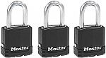 3-Pack Master Lock Magnum Heavy Duty Outdoor Padlock w/ Key $15