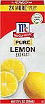 McCormick Extract: 2-oz Pure Lemon $2.90, 1-oz Pure Peppermint $2.70 & More