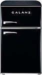 Galanz Retro 3.1 cu ft Compact Mini 2-Door Fridge with Freezer $167