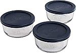 3x Anchor Hocking 2-Cup Round Glass Food Storage Containers $6.34