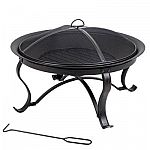 Hampton Bay Sadler 30" x 19" Burning Fire Pit $39 and more