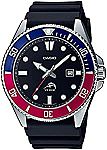 Casio Men's MDV106-1AV 200 M WR Black Dive Watch (MDV106-1A) $40