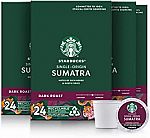 96-Ct Starbucks K-Cup Coffee Pods (Sumatra) $36.34