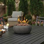Threshold 11" Round Hammered Outdoor Tabletop Fire Pit $54 and more