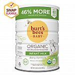 Burt's Bees Infant Milk Organic GMO-Free Powder Baby Formula, 34 oz $41.62