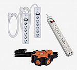 2-Pack GE 6-Outlet Surge Protector, 6Ft $14.99 and more