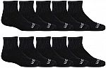 Fruit of the Loom boys 10 Pair Cushioned Comfort Socks $6
