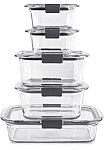 Rubbermaid Brilliance Glass Food Storage Set: 16-Piece Set $29, 10-Piece $25.50