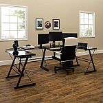 Walker Edison Command Center Gaming Station Computer Desk $158