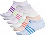 6-Pair adidas Girls Superlite No Show Socks $8