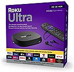 Roku Ultra 2022 4K/HDR/Dolby Vision Streaming Device and Roku Voice Remote Pro $66.98