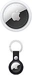 Apple AirTag + AirTag Leather Key Ring $35