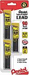 Pentel Super Hi-Polymer Lead Refill, 0.9mm, 30/Leads, 3/Pack $3