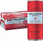 24-Pack 11.5-oz S.Pellegrino Essenza Mineral Water (Blood Orange Black Raspberry) $11.40