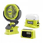 Ryobi ONE+ 18V 3-Tool Campers Kit $44.97