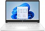 HP 14-dq0052dx14" HD Laptop (N4120 4GB 64GB White) $129.99