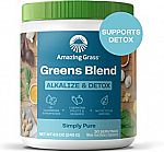 30-Servings 8.5-Oz Amazing Grass Greens Blend Alkalize & Detox Simply Pure Powder $8.25