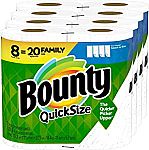 8 Family Rolls Bounty Quick Size Paper Towels $10