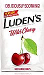 30-Ct Luden's Wild Cherry Throat Drops (Wild Cherry) $0.51