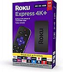 Roku Express 4K+ Streaming Media Player $25