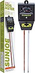 Sun Joe SJ-MMPH1 3-in-1 Soil w/Moisture, pH, and Light Meter $7