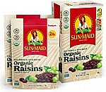 2-pk Sun-Maid Organic California Raisins Snack 32oz $11.49