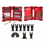 74-pc Milwaukee SHOCKWAVE Impact Duty Screw Driver Bit Set + Oscillating Blades $49.97