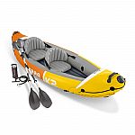 Intex Sierra K2 Inflatable Kayak with Oars and Hand Pump $99