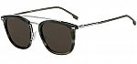 Hugo Boss Men's 100% UV Horn Brow Bar Pantos $37