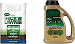 12-lb Scotts 30156 Turf Builder Thick'R Lawn + 3.75-lb EZ Seed Patch & Repair $35