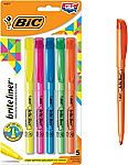 BIC Brite Liner Highlighter, Chisel Tip, 5-Count $1.27 and more