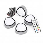 Ozark Trail 4-Pack 120 Lumens LED Camping Puck Lantern Lights with Remote Control $4.30