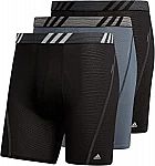 3-Pack adidas Men's Sport Performance Mesh Boxer Brief $16