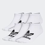 12 Pairs Adidas Originals Trefoil No-Show Socks $15 and more